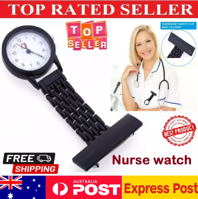 Metal Nurse Chain Brooch Fob Watch Nursing Antique Retro Pendant Clip-On Pocket
