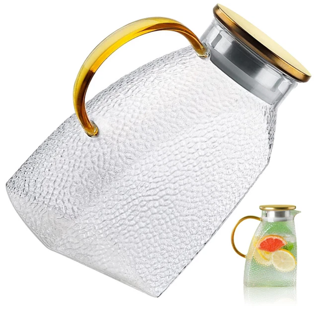 CARAFFA ACQUA 2.5L IN PLASTICA - Brocca Per Frigorifero Per Tè, Limonata, Latte - Foto 10