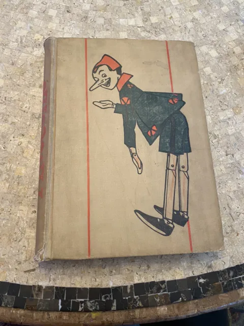 1929 Copy Of Adventures Of Pinocchio. Rare, Printed In Florence Italy