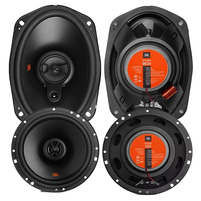 JBL STAGE2 3WAY Coax Car Truck Door speakers 420 Watts 6x9" + 240