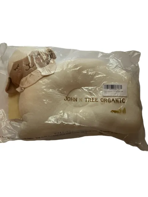 John n Tree Organic Cotton Breathable Pillow for Toddlers Baby lamb