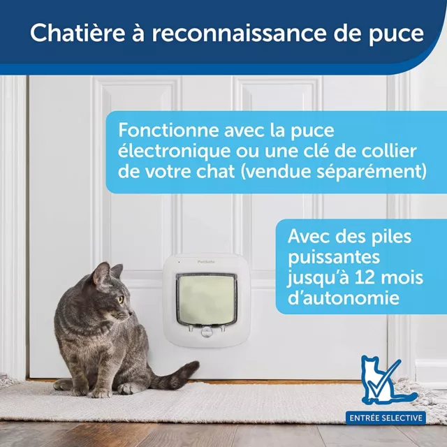 PetSafe Chatière Puce Électronique Chat Micropucé Entrée Sélective 4 Options 2