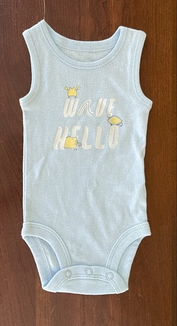 Carters Baby Boys 3-Piece Cute Sailor Crab Bodysuit & Pant Set Blue White NB NWT 3