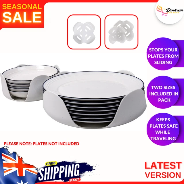 CARAVAN PLATE HOLDER Dishes Stacker Organiser Camping Motorhome RV