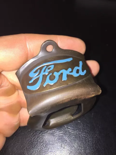 Ford Motors Bottle Opener HOTROD MUSTANG Patina Car Metal Auto Man Cave GIFT