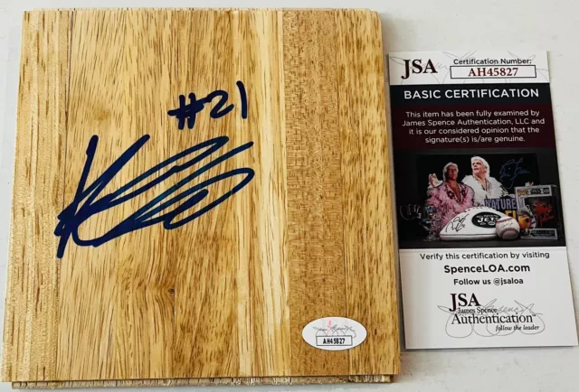 Karter Knox Signed 6X6 Parquet Floorboard Nba Basketball Overtime Elite Jsa Coa