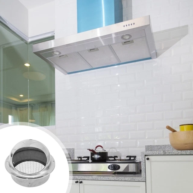 Cappa aria esterna scarico fognature ventilazione parete cappuccio acciaio inossidabile
