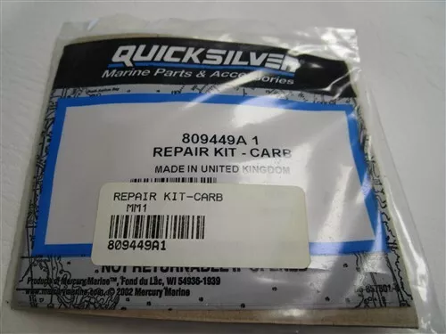 Mercury Quicksilver 809449A1 Carburetor Repair Kit Marine Boat