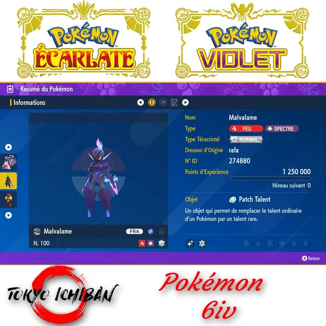 Pokémon Scarlatto/Violetto: Malvalame Ceruledge Shiny 6IV Lv100 Battle Ready!