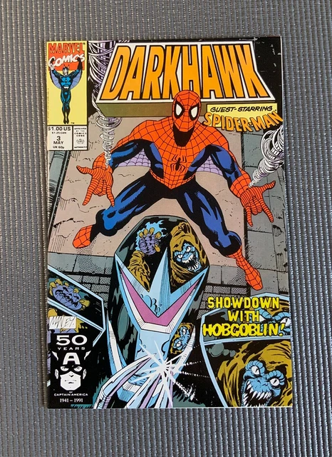 Darkhawk #3, Vol. 1 (May 1991) Marvel Comics, Spiderman