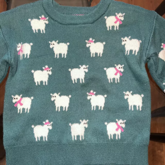 Baby Gap Toddler Girls Size 2T Sweater Sheep