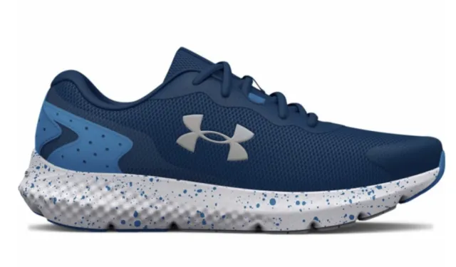 Under Armour Charged Rogue 3 Blue Boys Shoes Sneakers Size 5 New in Box