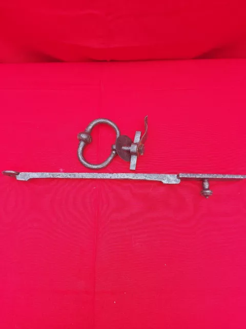 Heurtoir Ancien marteau porte Anneau Système Clenche fer forgé