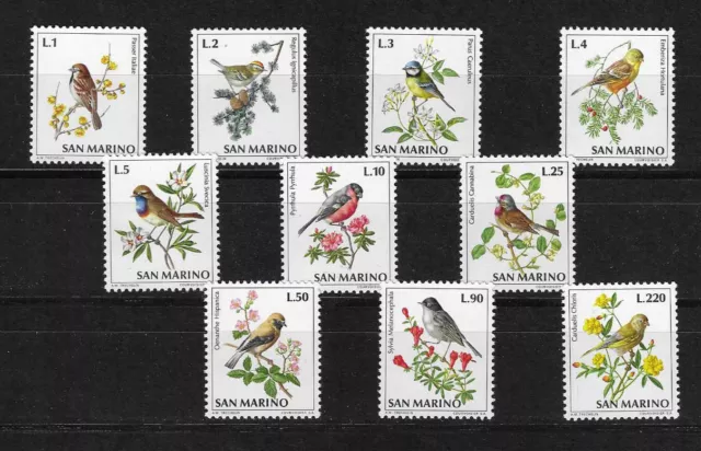 Lot 1470 San Marino 1972 Vögel Satz Postfrisch