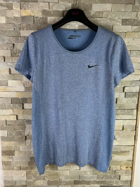 T-shirt da uomo Nike Golf taglia XL Dri fit blu chiaro