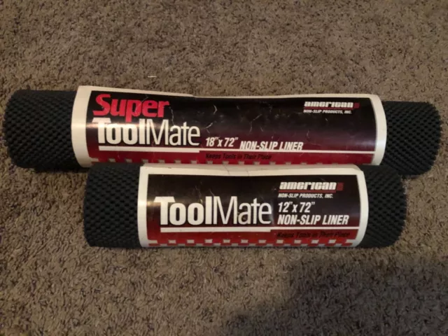 Tool Mate Nonslip Toolbox Liner Mat - 18x72” and  12x72