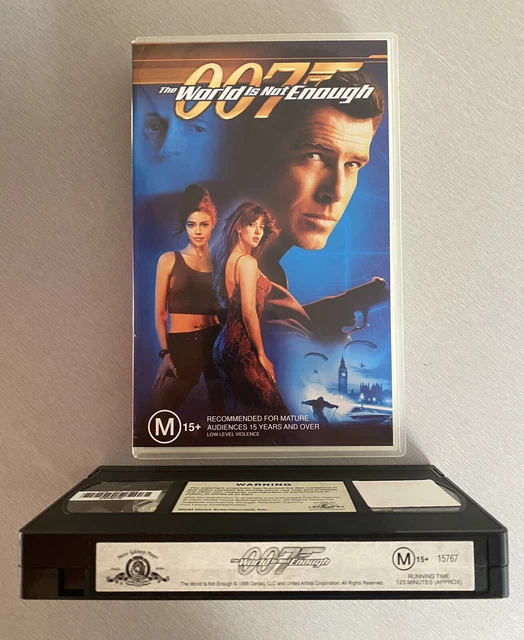 007 THE WORLD Is Not Enough VHS Big Box Ex Rental Video Tape James