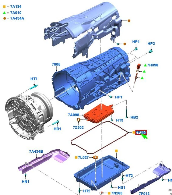 FORD EXPLORER MK6 Transmission Oil Pan Gasket 2377592 NEW GENUINE £35.