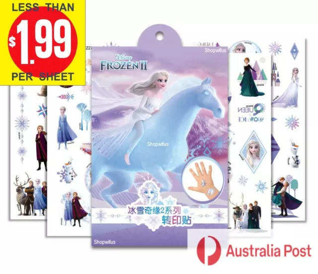 56 Elsa Frozen Disney Princess Kids Girls Earring stickers Party Bag  Fillers
