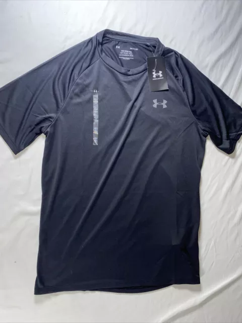 UNDER ARMOUR UA Tech 2.0 Short Sleeve T-Shirt - Black, Size Small $9.99 ...