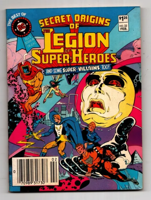 1983 BEST of DC BLUE RIBBON DIGEST # 33 LEGION SUPER HEROES ORIGINS NEWSSTAND