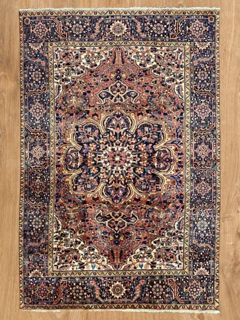 Large Heriz Rug Hand Made Living Room Persian Wool Carpet (11Ft X 8Ft) Clean