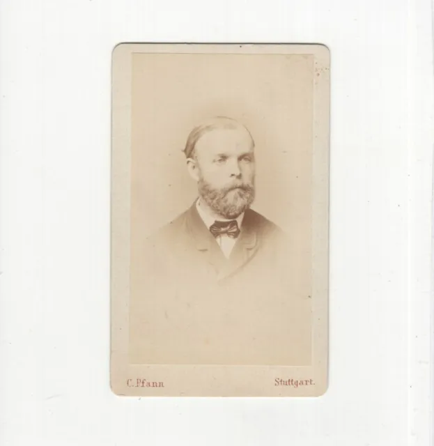 C. Pfann  CDV Foto Herrenportrait - Stuttgart um 1870