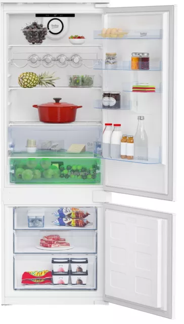 Beko BCSE400E40SN réfrigérateur-congélateur Intégré (placement) 400 L E Blanc