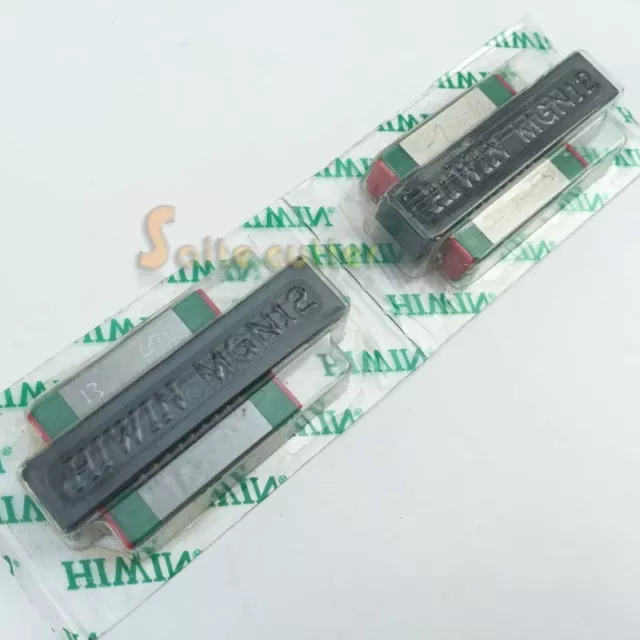 2pcs HIWIN LINEAR RAIL BEARING BLOCKS MGN12C