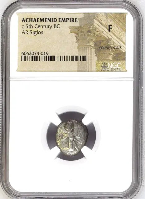 Achaemenid Persian Empire   5th century BC  AR Siglos   NGC F