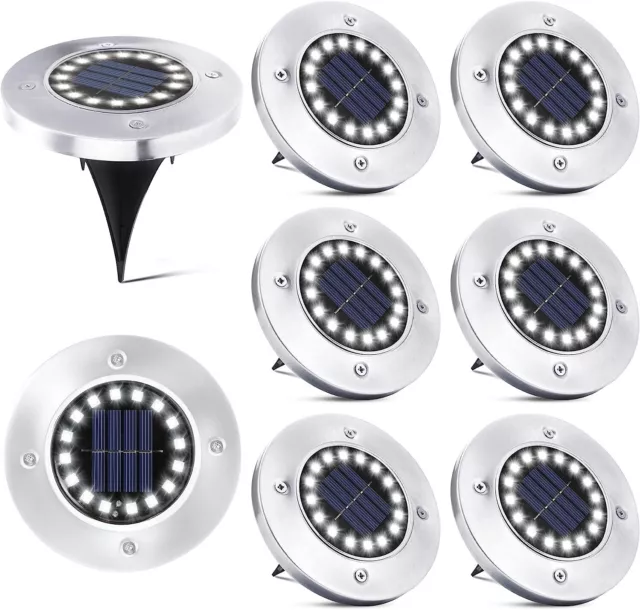 Faretto Pannello Solare Da Giardino Faro 16 Led Luce Bianca Picchetto Segnapassi