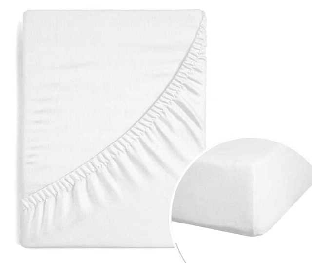 Lenzuola Completamente Adattata Elastica Satinata 220X200 Bianca