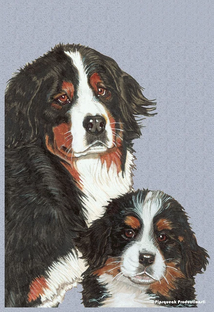 Pipsqueak Garden Flag - Bernese Mountain Dog Pair 495591