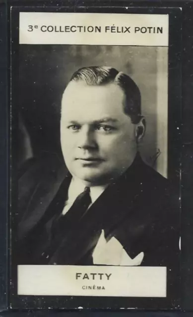 1922  French Tobacco Card ROSCOE FATTY ARBUCKLE Silent Movie Star Card