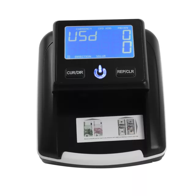 UV&MG&IR Bill Detector Counter Counterfeit Fake Money Cash Checker for USD /EURO