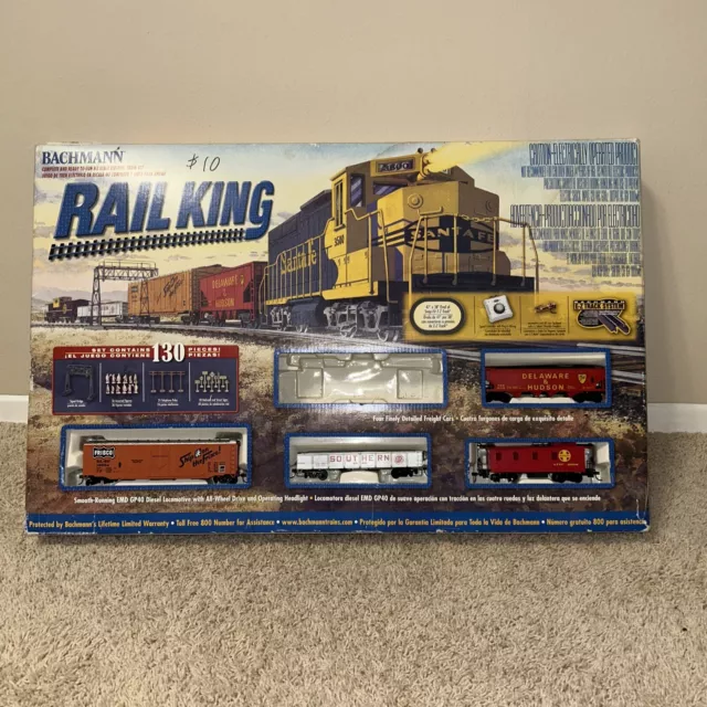 Bachmann Rail King Santa Fe EMD GP40 HO Scale Electric Train #00657