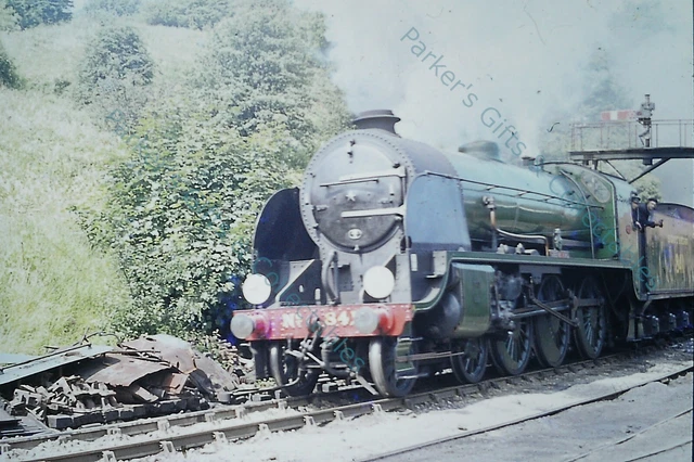 Model 845 Train RAILWAY TRAIN SLIDE 35mm Southern Railway Locomotive No 845 (L17-56a ...
