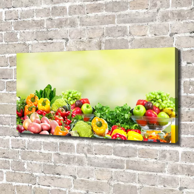 Pintura de La Pared Para Salón Decoración del Hogar 140x70 Frutas y vegetales