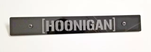 [SR] Front License Plate Delete w/ Custom HOONIGAN Style Full Laser Engraved