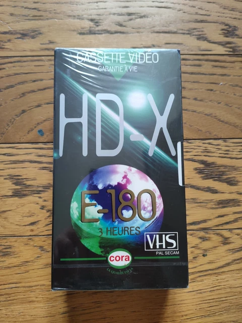 2 Cassettes VHS  Cora HD-X 180 NEUVE NEW   vierge