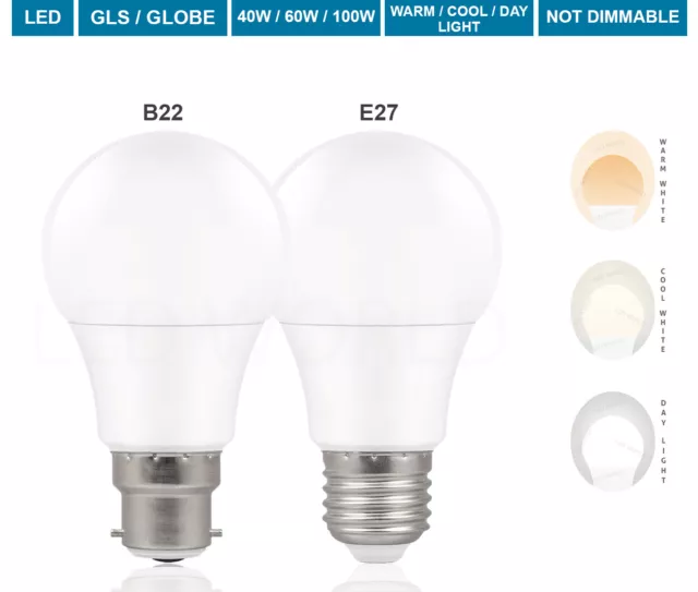 Energizer LED Glühbirne B22 (BC) – 13,2W, Warmweiß (1521 Lm), Nicht Dimmbar, Opal, Lange Lebensdauer