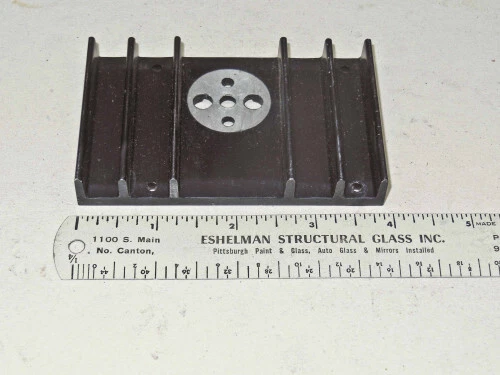 FOUR HEAT SINKS 3 7/8" x 2 3/8 " x 1/2"