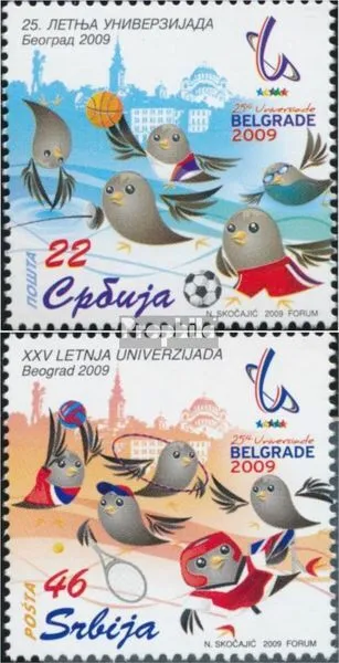 Serbia 295-296 (completa edizione) MNH 2009 Estate Universiade