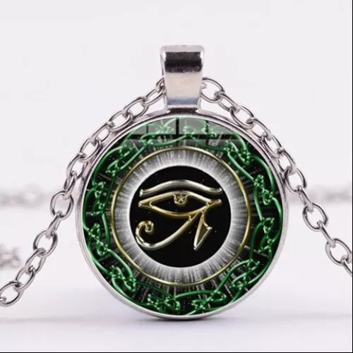 Ancient Egyptian Eye of Horus Sign Symbol Necklace Pendant + Free Gift Bag