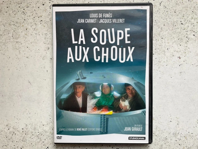 LA SOUPE AUX CHOUX Louis de Funès, Jean Carmet, Jacques Villeret DVD