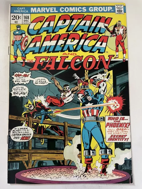 Captain America #168 (Marvel 1973) 1st Appearance Helmut Zemo | Falcon App