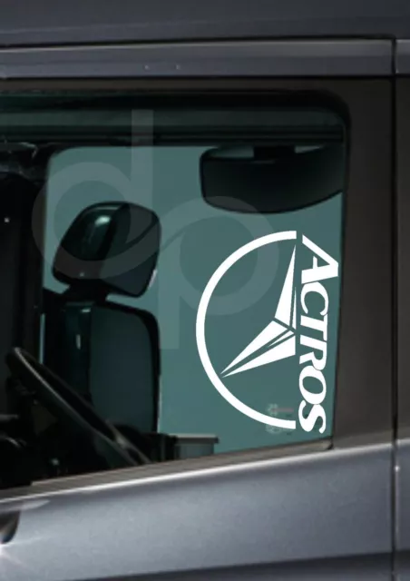 Mercedes Actros Truck X2 Window Vinyl Sticker Actros Customise Trucking Mercedes