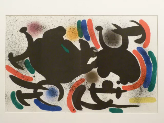 dr2/1  JOAN MIRO  Farblithographie  aus Lithographie I, Blatt VII   1972