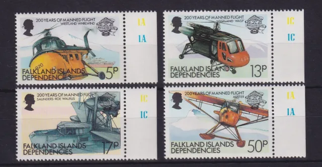 Falkland-Inseln Dependencies 1983 Luftfahrt Mi.-Nr. 117-120 postfrisch **