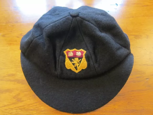 Cappello da scuola vintage antico derby Derbyshire Lord Wandsworth College